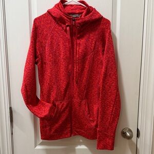 Women's Red/orange Hooded Jacket